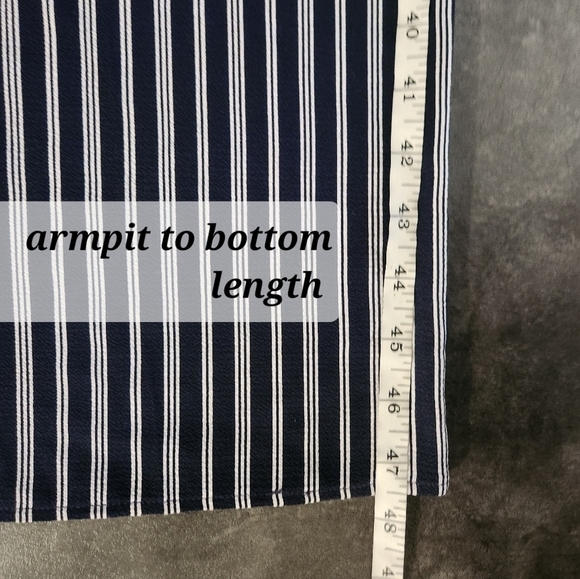 Monteau Blue Striped Romper Womens Large - Picture 12 of 13